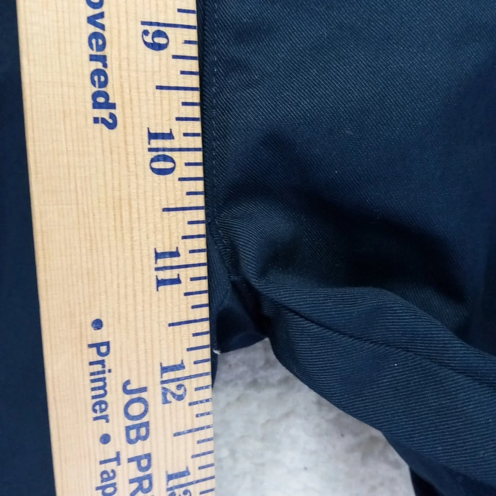 Lands End Boys Navy‎ Iron Knees Blend Chino Pants Size 20 524761 Flat Front New